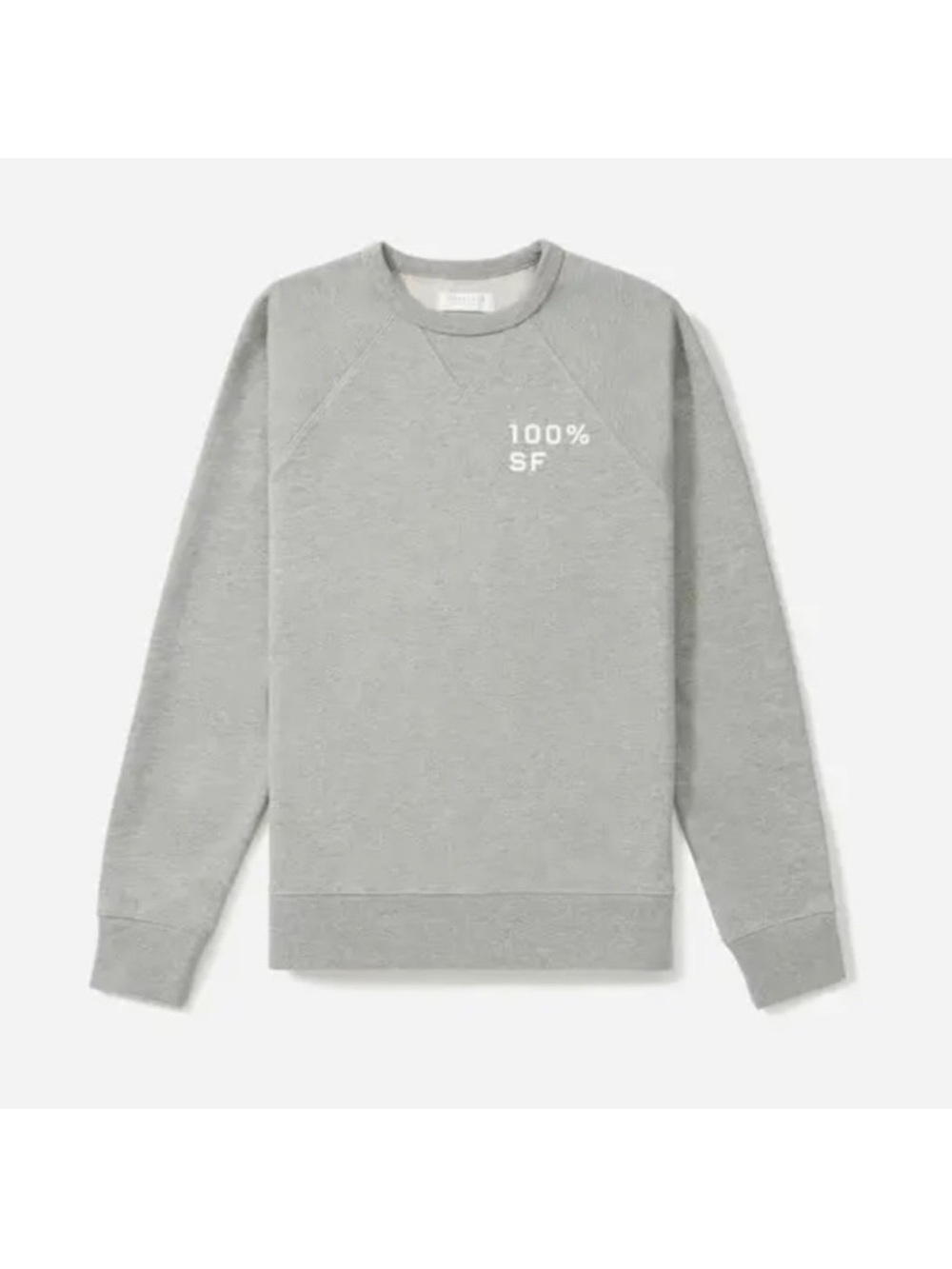 Everlane 100% SF Gray Crewneck Sweatshirt Size Small